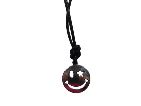 25314 Ketting smiley zilverkleurig - Image 2