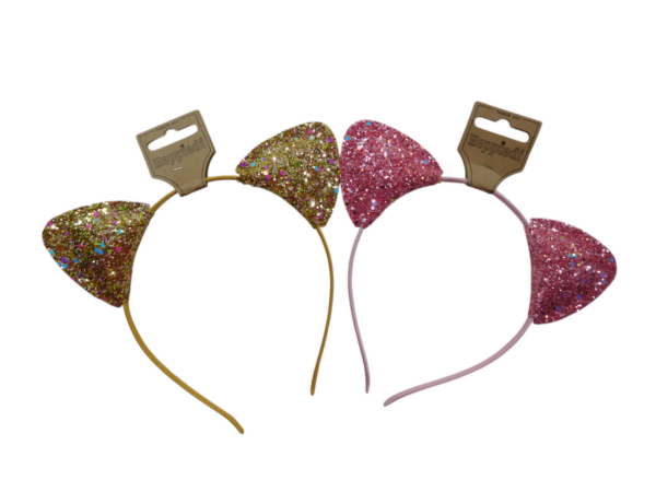 25423 Diadeem kattenoor glitter - 2x2